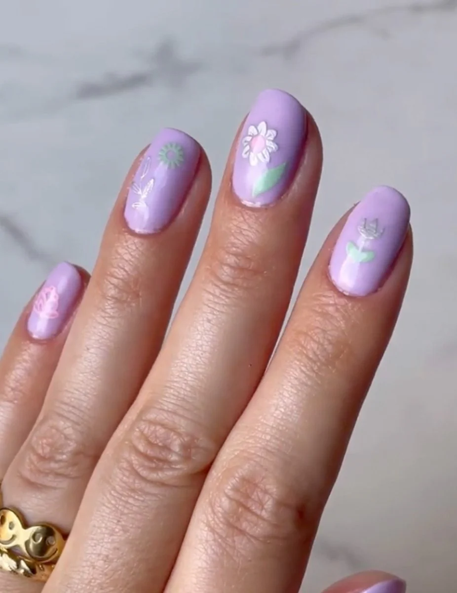 Electric Bouquet - Mini Nail Stickers - Image 3