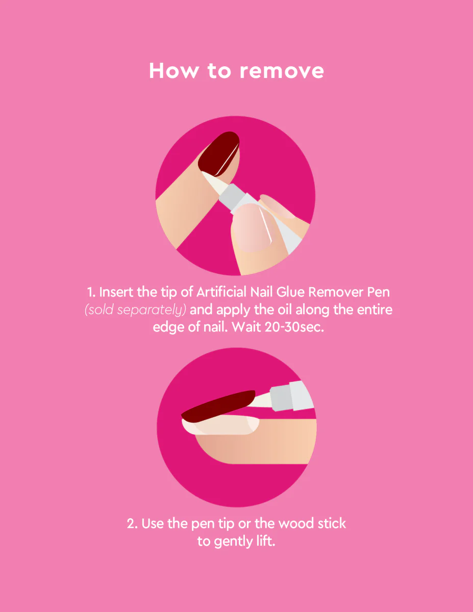 Gel Nail Strips - Rouge Dahlia - Image 6