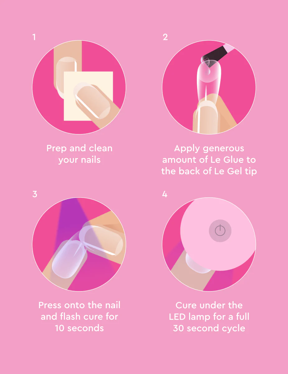 Le Soft Gel Tips - Medium Coffin - Image 6