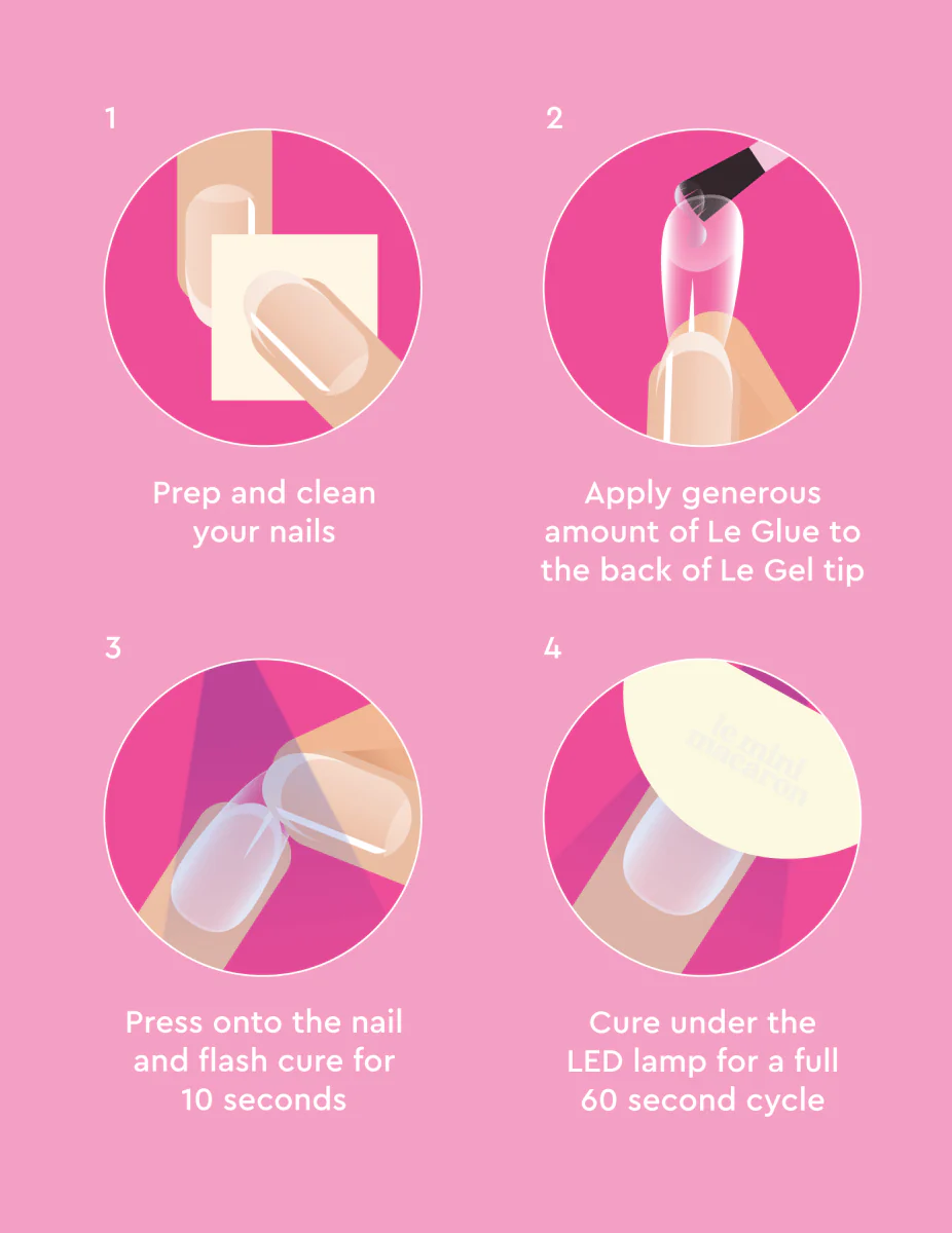 Le Soft Gel Tips - Medium Almond Starter Kit - Image 7