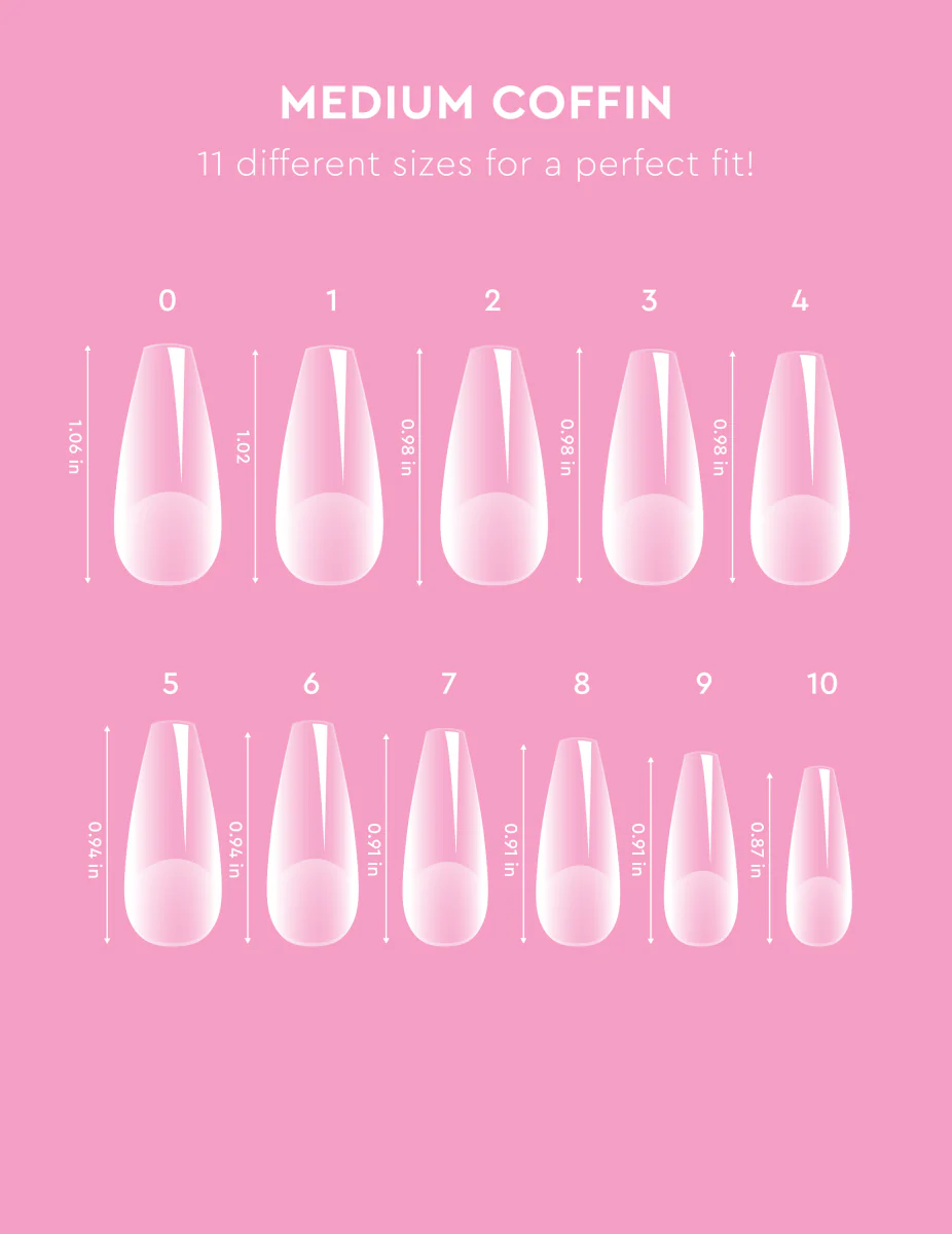 Le Soft Gel Tips - Medium Coffin - Image 7