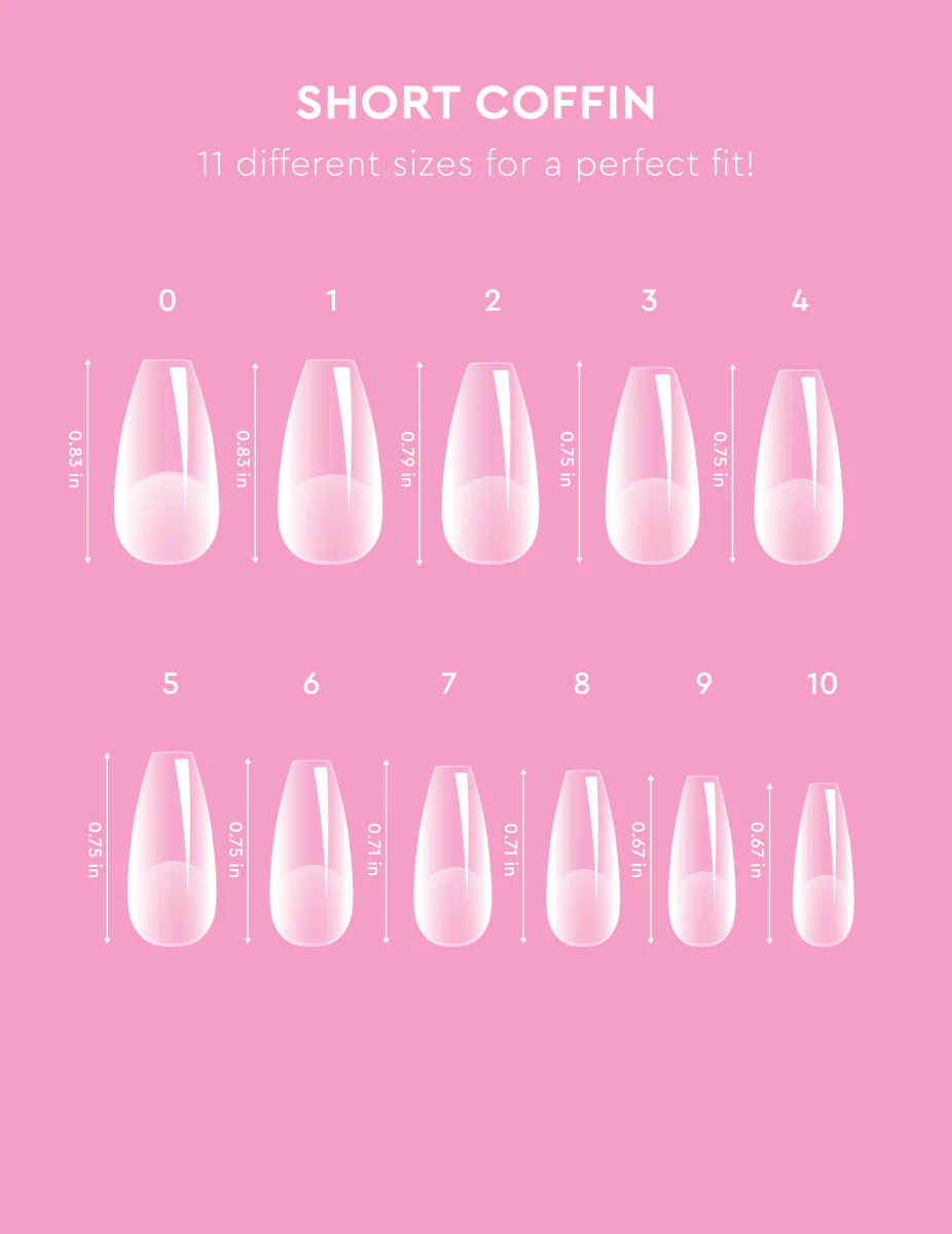 Le Soft Gel Tips - Short Coffin - Image 6